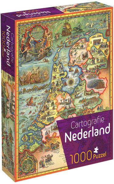 Tucker's Fun Factory Puzzel Cartografie Nederland 1000 stukjes