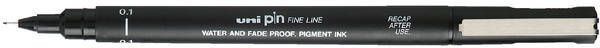 Uni-ball Uni Pin fineliner 0 1 mm ronde punt zwart