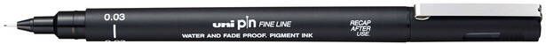 Uni-ball Uni Pin fineliner ronde punt 0 03 mm zwart