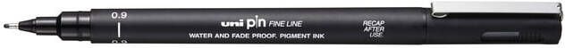Uni-ball Uni Pin fineliner ronde punt 0 9 mm zwart