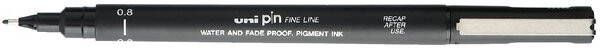 Uni-ball Uni Pin fineliner ronde punt 0 8 mm zwart