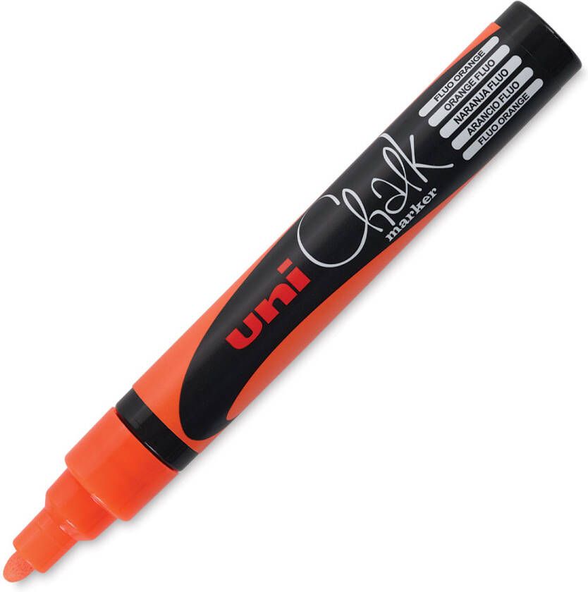 Uni-ball Krijtstift Chalk rond fluo oranje