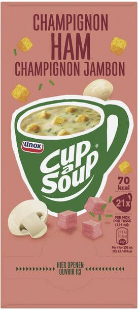 Unox Cup-a-soup Champignon Ham 21 zakjes soep - Foto 2