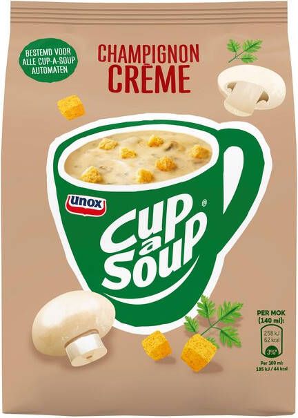 Cup A Soup Cup a Soup champignon crème met croutons voor automaten 40 porties