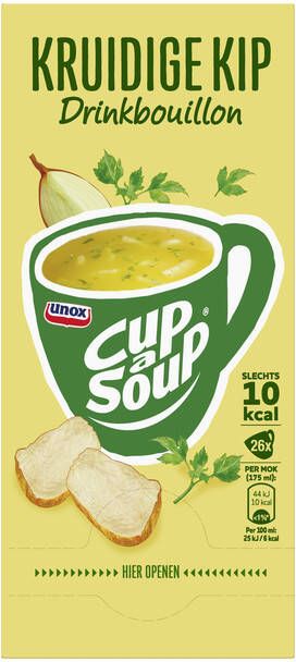 Unox Cup-a-Soup heldere bouillon kruidige kip 175ml - Foto 2