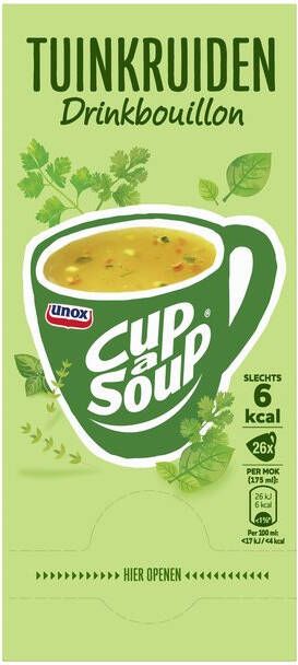 Unox Cup-a-soup heldere bouillon tuinkruiden 26 zakjes