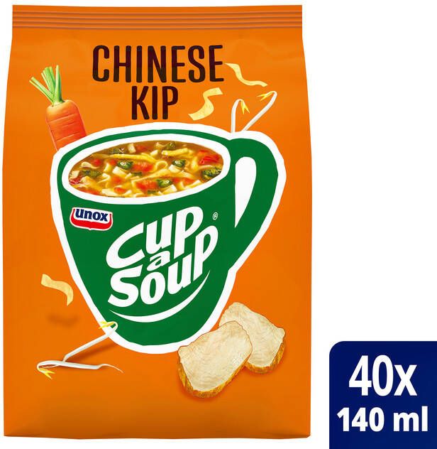Unox Cup-a-soup machinezak Chinese kip met 40 porties