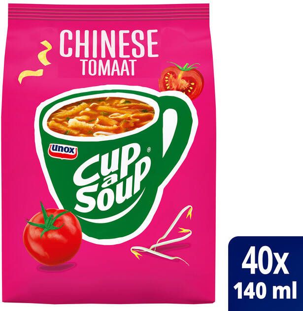 Unox Cup-a-soup tbv automaat Chinese tomaat zak met 40 porties soep