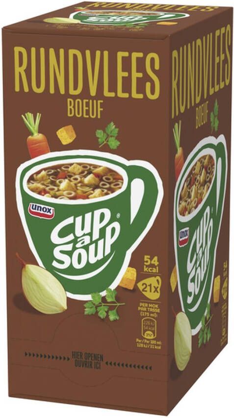 Unox Cup-a-soup Rundvlees 21 zakjes soep