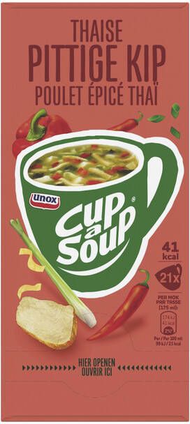 Unox Cup a soup Thai spicy kippensoep 21 zakjes soep - Foto 1