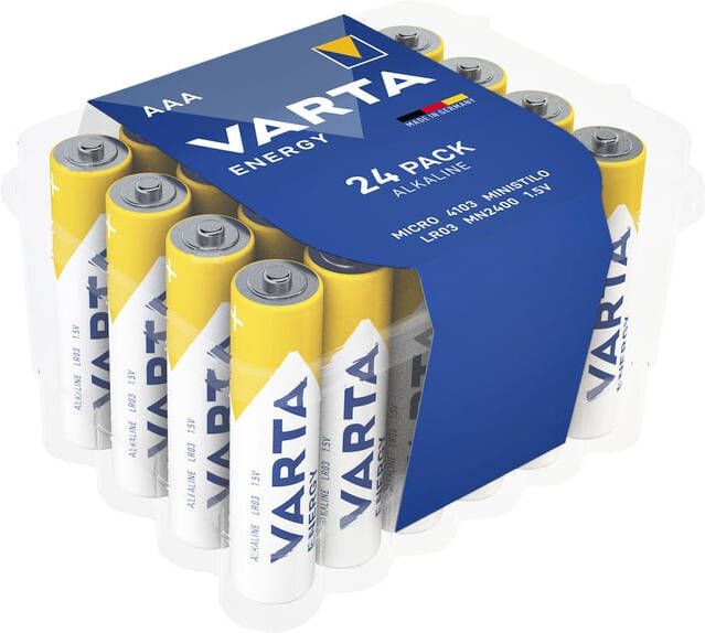VARTA batterij Energy AAA pak van 24 stuks