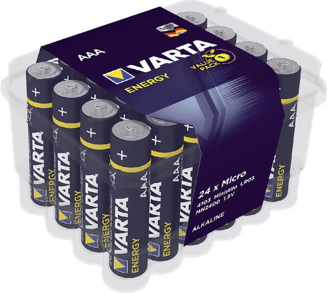 Varta Batterij energy 24xAAA voordeelbox