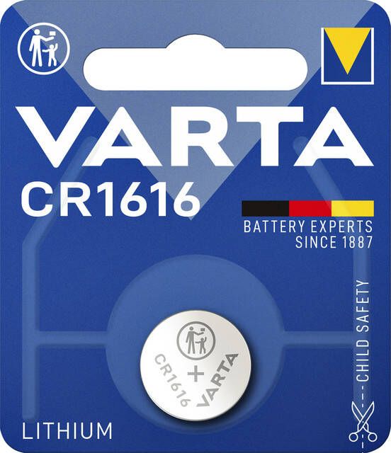 Varta Batterij knoopcel CR1616 lithium blister Ã  1stuk