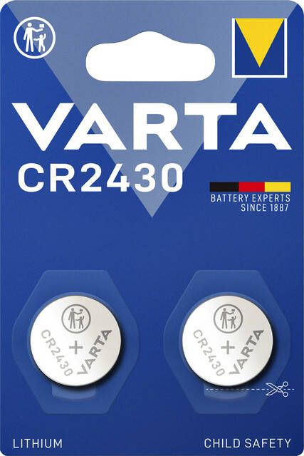 Varta Batterij knoopcel CR2430 lithium blisterÃƒÆ 2stuk