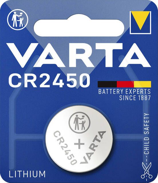 Varta Batterij knoopcel CR2450 lithium blisterÃƒ 1stuk