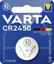 Varta Batterij knoopcel CR2450 lithium blisterÃƒÆ 1stuk - Thumbnail 1