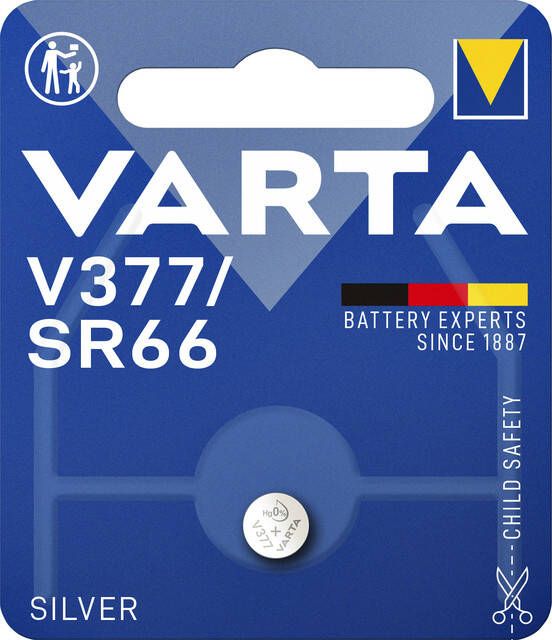 Varta Batterij knoopcel V377 horloge blisterÃƒÆ 1stuk