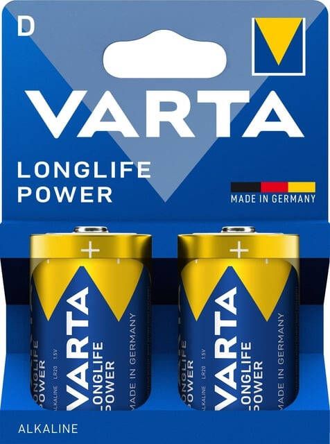 VARTA Batterij Longlife Power D blister van 2 stuks