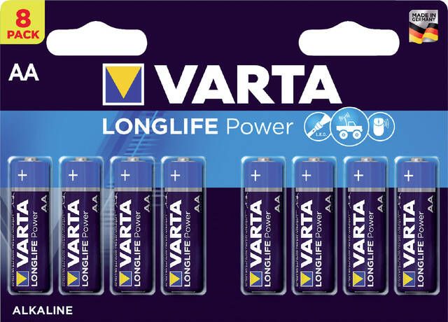 Varta Batterij Longlife Power 8xAA