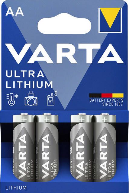 Varta Batterij Ultra lithium 4xAA