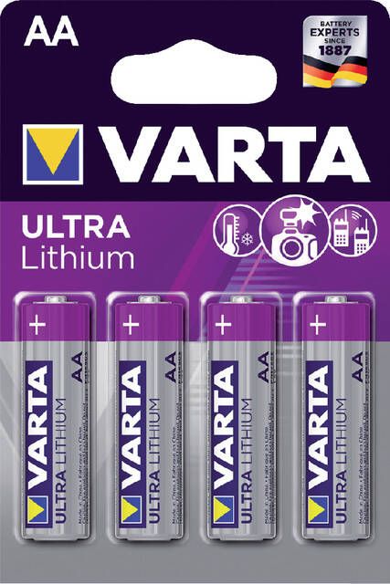Varta Batterij Professional lithium 4xAA