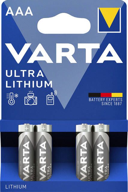 Varta Batterij Professional lithium 4xAAA