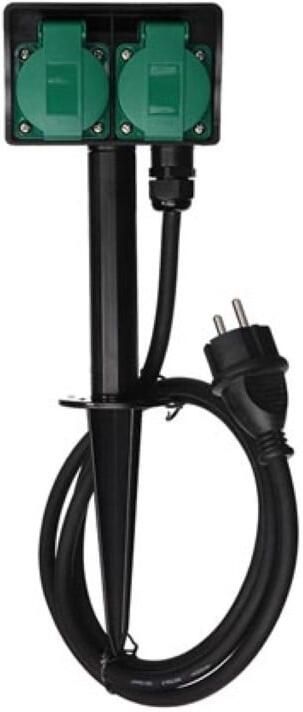 Velleman 2-WEG STOPCONTACT GEBRUIK BUITENSHUIS RANDAARDE