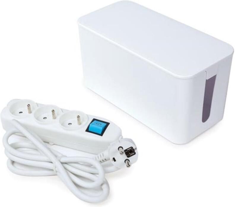 Velleman 3-VOUDIGE STEKKERDOOS MET KABELBOX 1.5 m KABEL PENAARDE