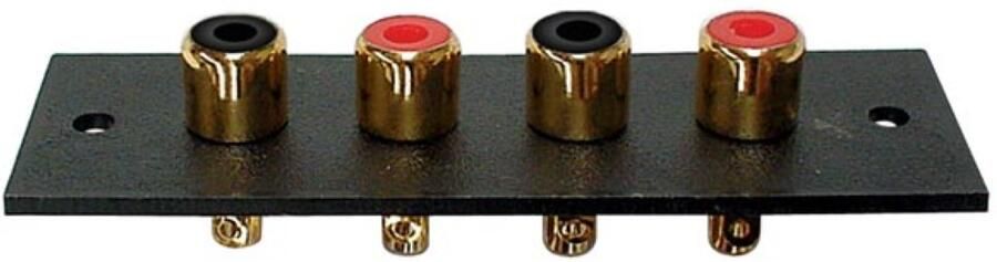 Velleman 4P AMP RCA PLUG VERGULD