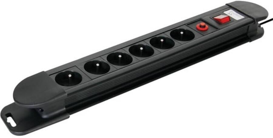 Velleman 6-VOUDIGE STEKKERDOOS MET OVERSPANNINGSBEVEILIGING PENAARDE