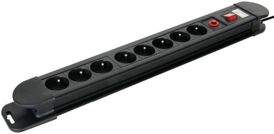 Velleman 8-VOUDIGE STEKKERDOOS MET OVERSPANNINGSBEVEILIGING PENAARDE