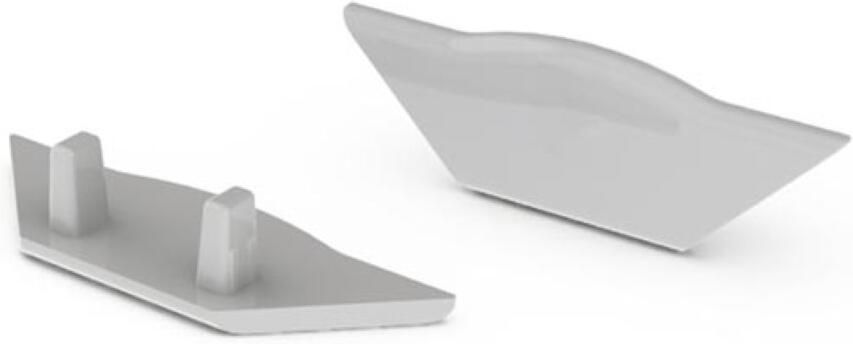 Velleman ABS-AFSLUITDOP VOOR LED-PROFIEL ALU-CORNER ZONDER KABELDOORVOER GRIJS