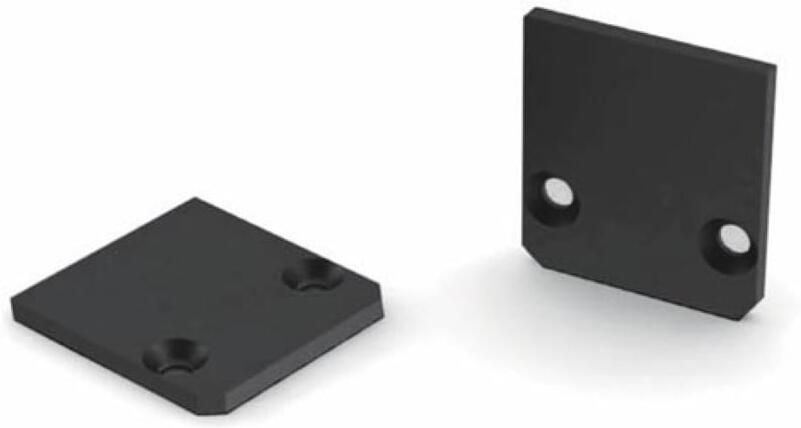 Velleman AFSLUITDOP VOOR LED-PROFIEL SL15 FL ZONDER KABELDOORVOER GEANODISEERD ALUMINIUM ZWART