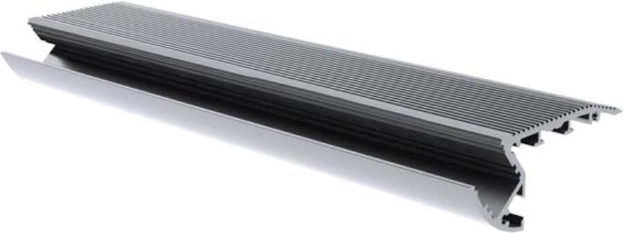 Velleman ALU-STAIR ALUMINIUMPROFIEL VOOR LEDSTRIP TRAPPEN GEANODISEERD ALUMINIUM ZILVER 2 m