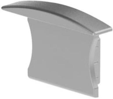 Velleman ALUMINIUM AFSLUITDOP VOOR ALUMINIUM-INBOUWPROFIEL VOOR LEDSTRIP SLIMLINE 15 mm ZONDER KABELOPENING ZILVER