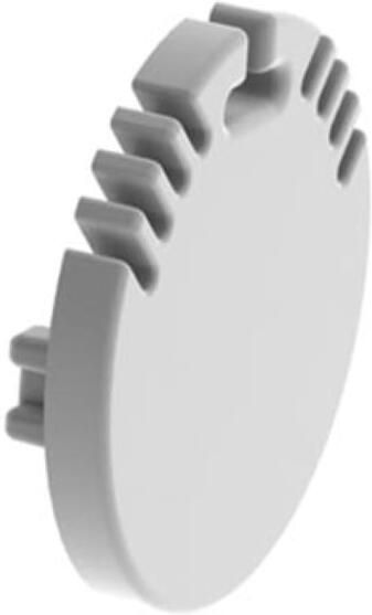 Velleman ALUMINIUM AFSLUITDOP VOOR ALUMINIUMPROFIEL VOOR LEDSTRIP ALU-ROUND ZONDER KABELOPENING ZILVER