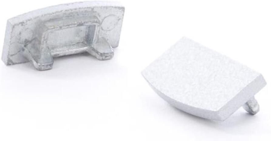 Velleman ALUMINIUM AFSLUITDOP VOOR ALUMINIUMPROFIEL VOOR LEDSTRIP SLIMLINE 7 mm ZONDER KABELOPENING ZILVER
