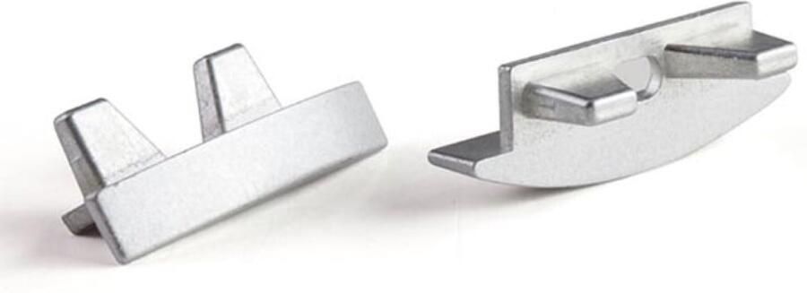 Velleman ALUMINIUM EINDKAP VOOR RSLW8-PROFIEL VOOR LEDSTRIP ZONDER KABELOPENING ZILVER