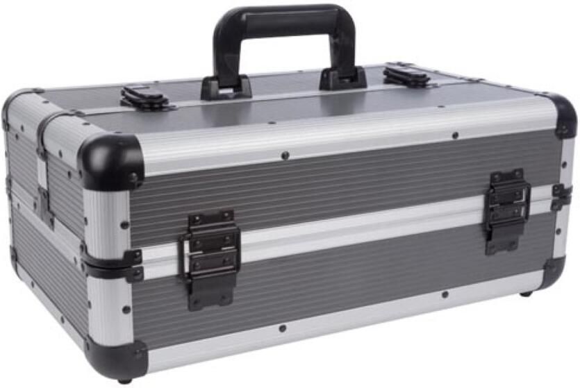 Velleman Gereedschapskoffer noppenschuim plukschuim sleutelslot 2 sleutels aluminium grijs 445 x 265 x 170 mm