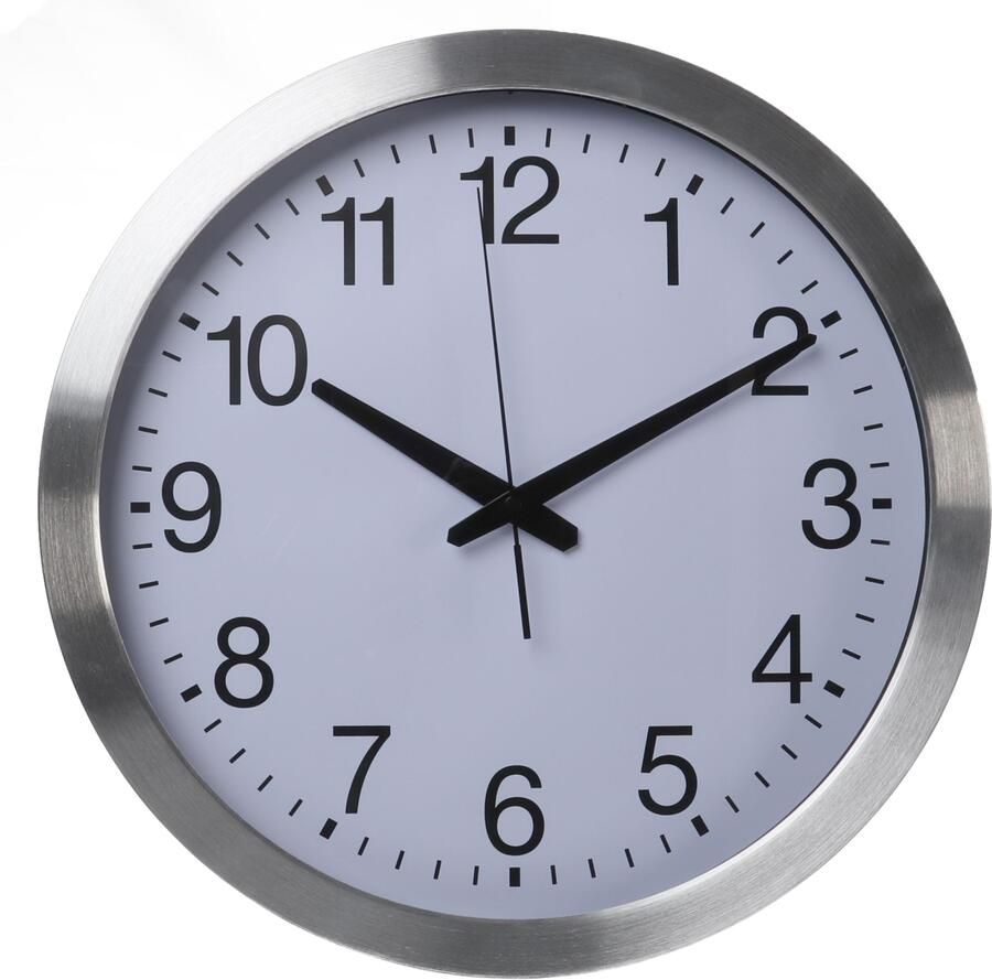 Velleman ALUMINIUM WANDKLOK -Ø 40 cm