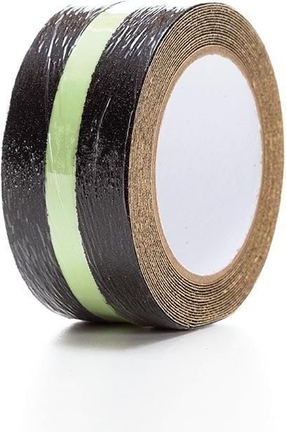 Velleman Antislip glow in the dark tape 5cm x 5m Zwart Groen