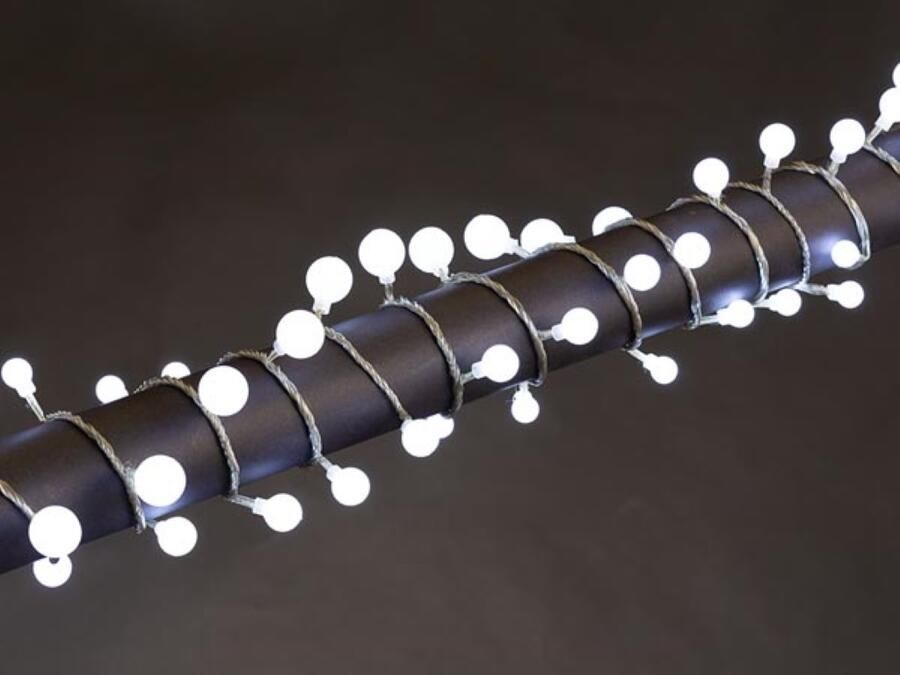 Velleman AURA LED 6 m 90 bolletjes wit transparante kabel modulator 24 V