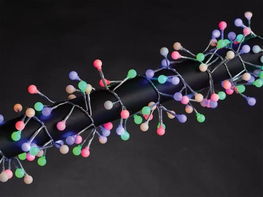 Velleman AUVA LED 3 m 176 bolletjes veelkleurig transparante kabel 24 V