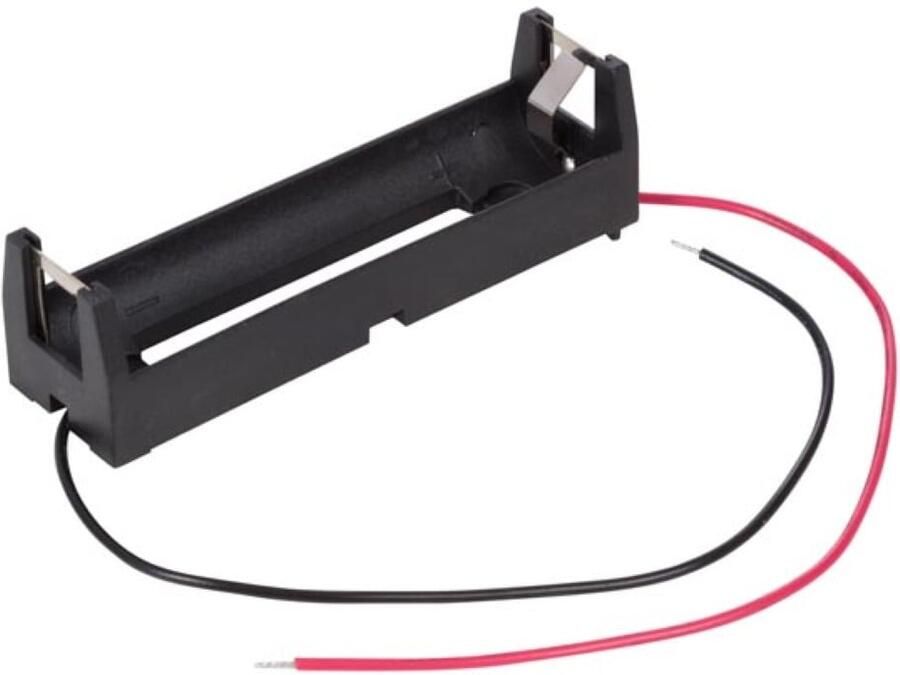 Velleman BATTERIJHOUDER VOOR 1 x 18650 LITHIUMCEL (MET DRADEN