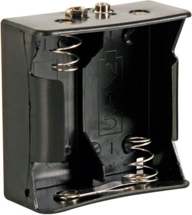 Velleman BATTERIJHOUDER VOOR 2 x D-CELL (VOOR BATTERIJCLIPS)