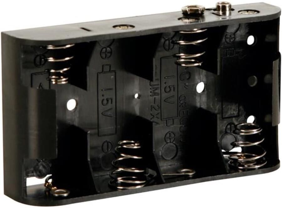 Velleman BATTERIJHOUDER VOOR 4 x C-CEL (VOOR BATTERIJCLIPS)