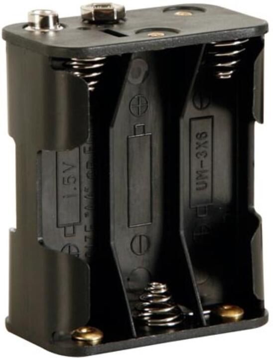 Velleman BATTERIJHOUDER VOOR 6 x AA-CEL (VOOR BATTERIJCLIPS)