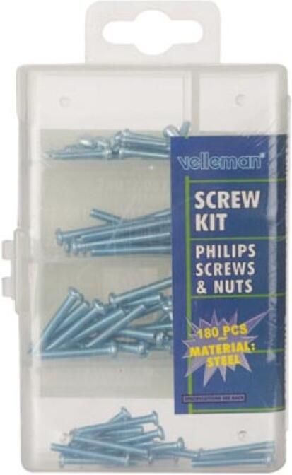 Velleman BOUTENSET 180 ST. (PHILIPS SCHROEVEN&MOEREN)