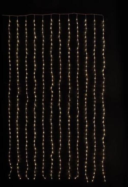 Velleman Cascade Light LED 1.5 x 2.5 m 286 leds warmwit transparante kabel modulator 24 V