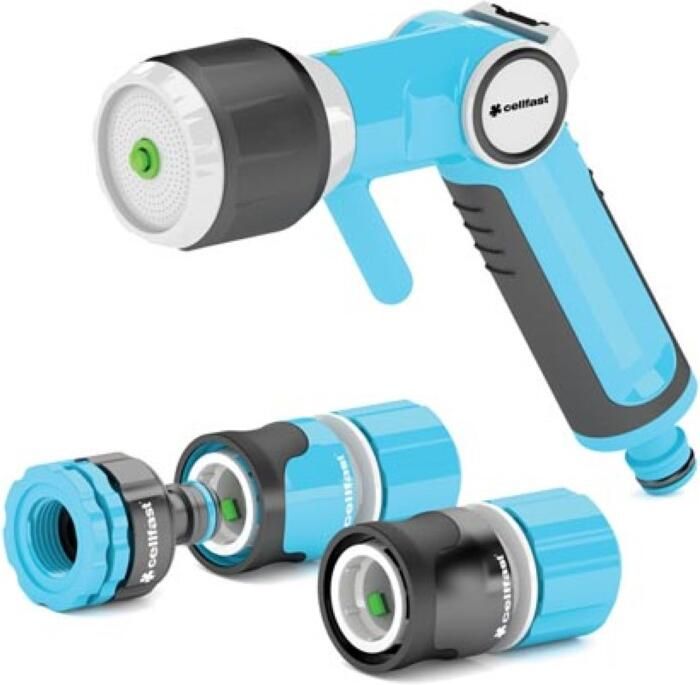 Velleman CELLFAST SET MET MUTIFUNCTIONEEL SPROEIPISTOOL ERGO 3 4"